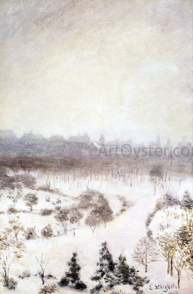  Edward Stieglitz Central Park - Hand Painted Oil Painting