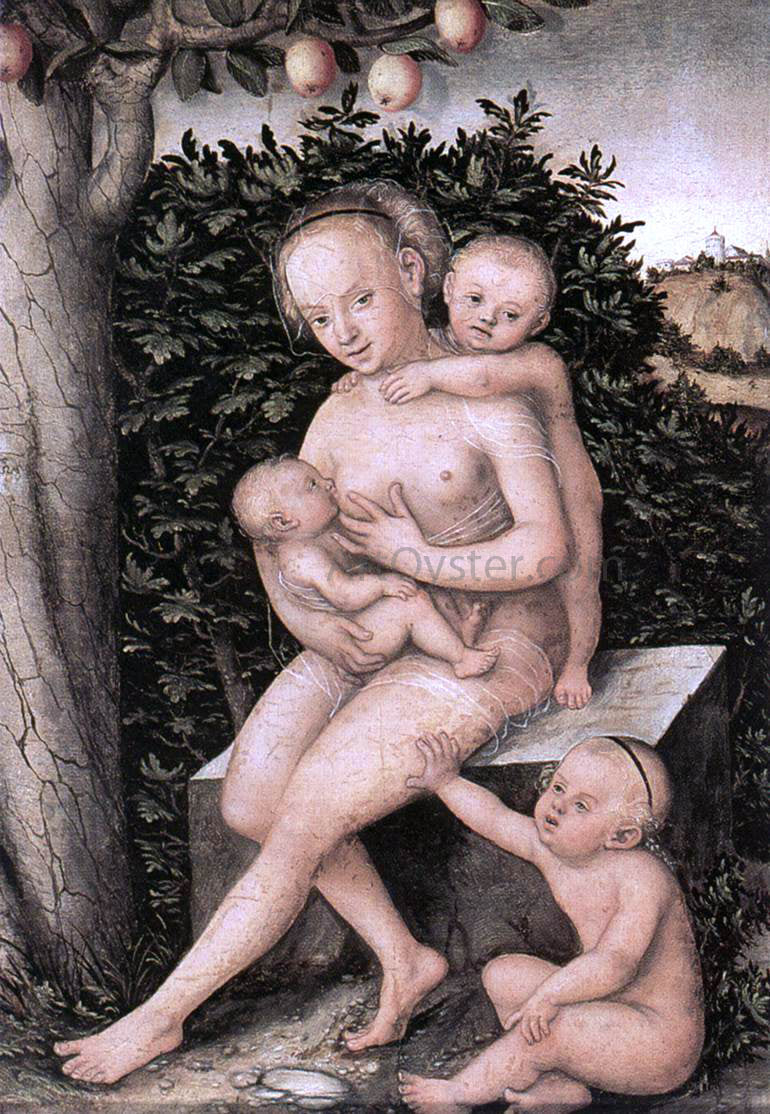 The Elder Lucas Cranach Charity - Hand Painted Oil Painting