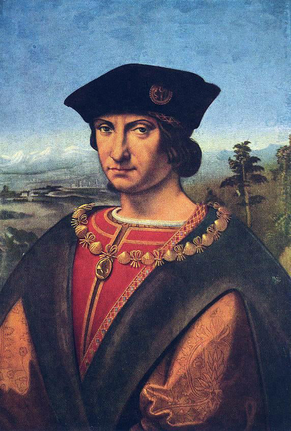 Andrea Solario Charles d'Amboise - Hand Painted Oil Painting