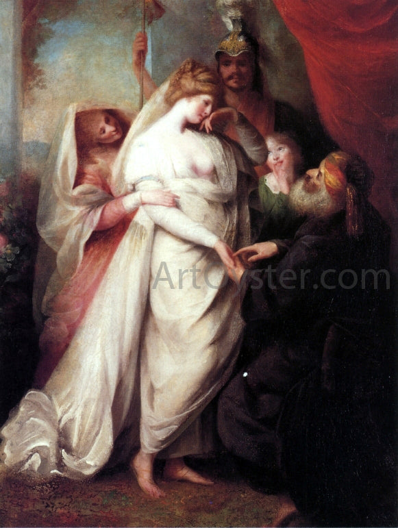 Rev. Matthew William Peters Charmain and the Soothsayer - Hand Painted Oil Painting