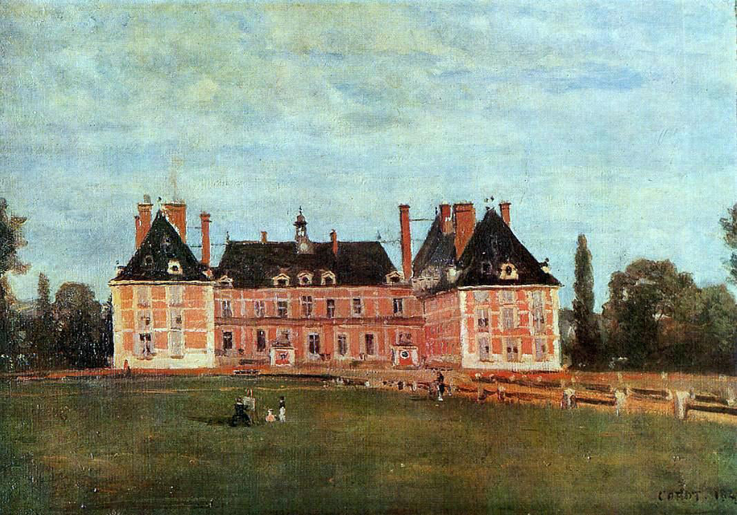 Jean-Baptiste-Camille Corot Chateau de Rosny - Hand Painted Oil Painting