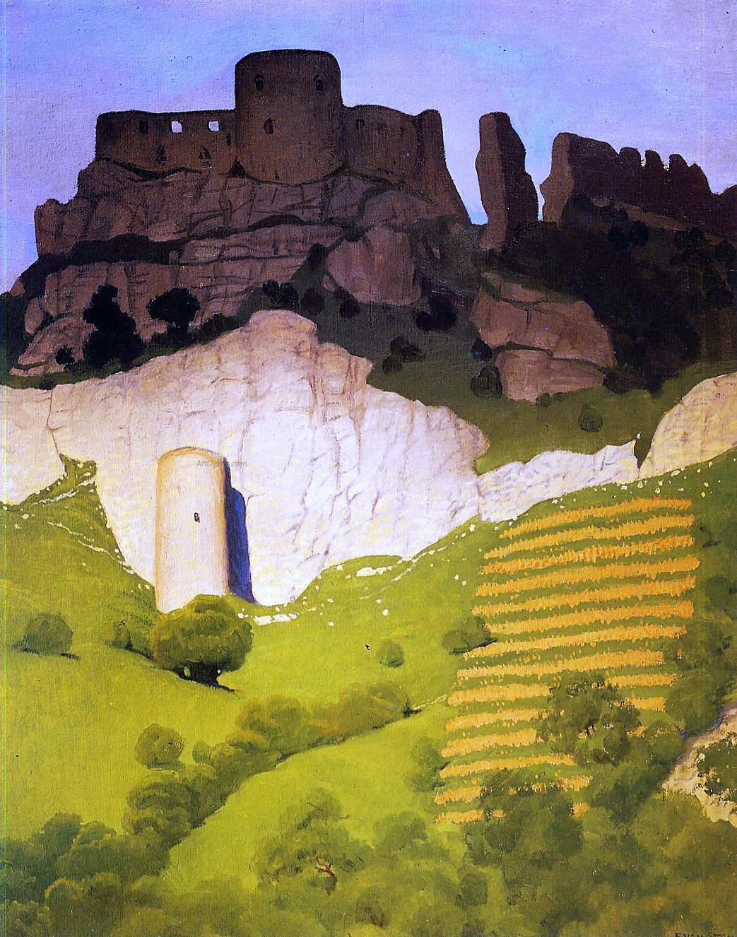 Felix Vallotton Chateau Gaillard at Andelys - Hand Painted Oil Painting