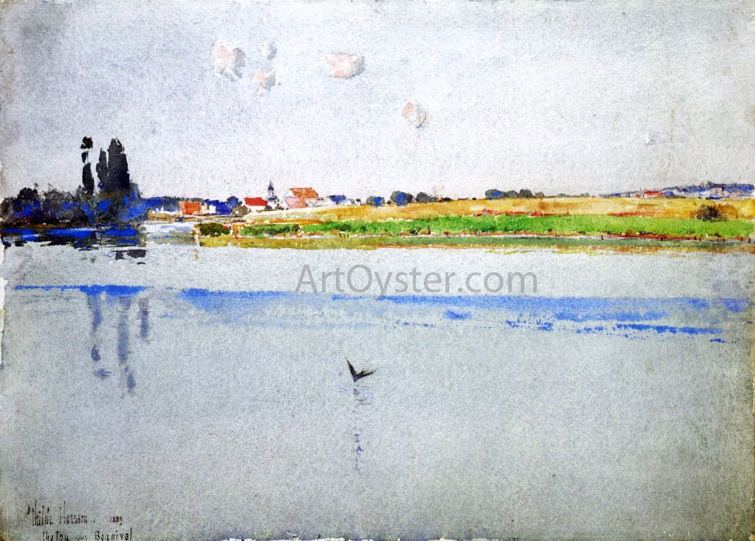 Frederick Childe Hassam Chatou near Bougival - Hand Painted Oil Painting