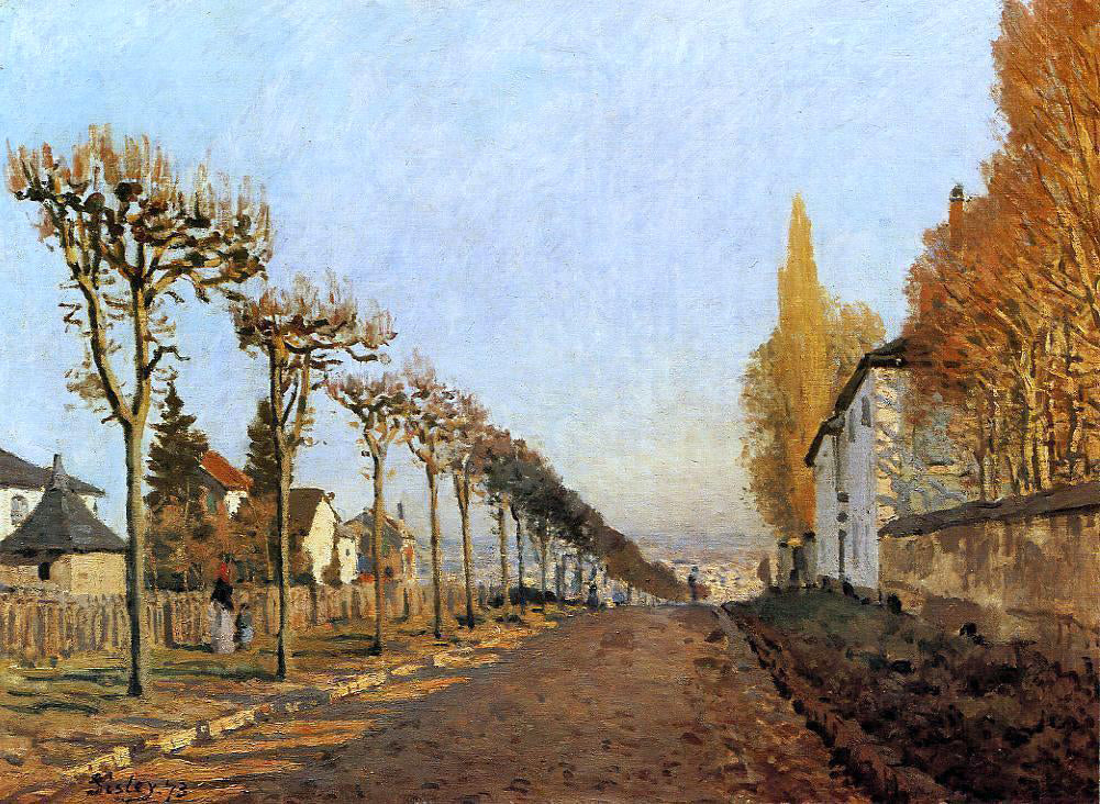 Alfred Sisley Chemin de la Machine, Louveciennes (also known as Rue de la Machine, Louveciennes) - Hand Painted Oil Painting