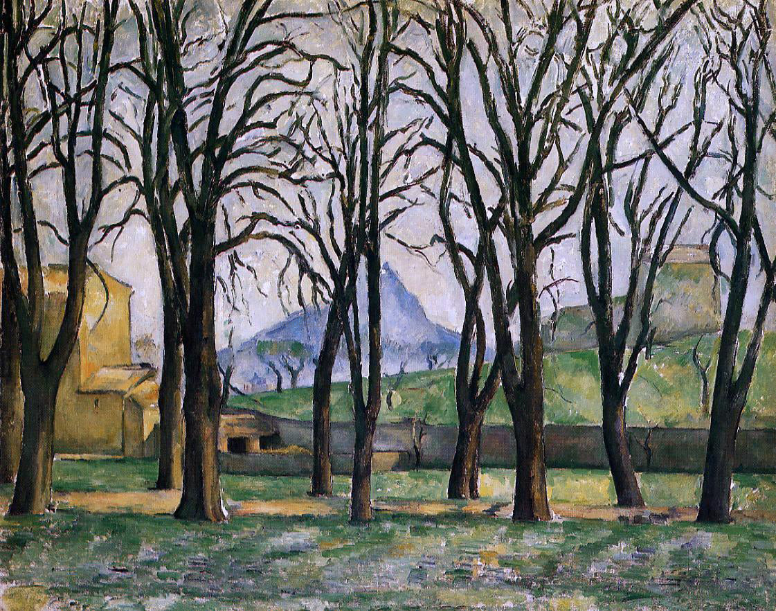 Paul Cezanne Chestnut Trees at the Jas de Bouffan - Hand Painted Oil Painting