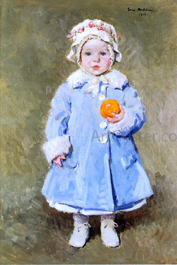 Gari Melchers Child with an Orange - Hand Painted Oil Painting