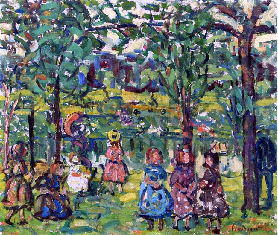 Maurice Prendergast Children in the Park - Hand Painted Oil Painting