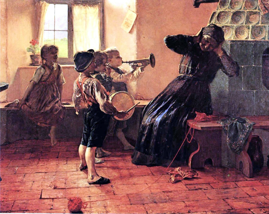  George Jakobides Children's Concert - Hand Painted Oil Painting
