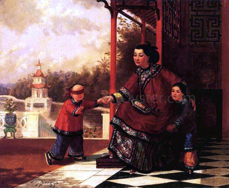 Enoch Wood Perry Chinese Family - Hand Painted Oil Painting