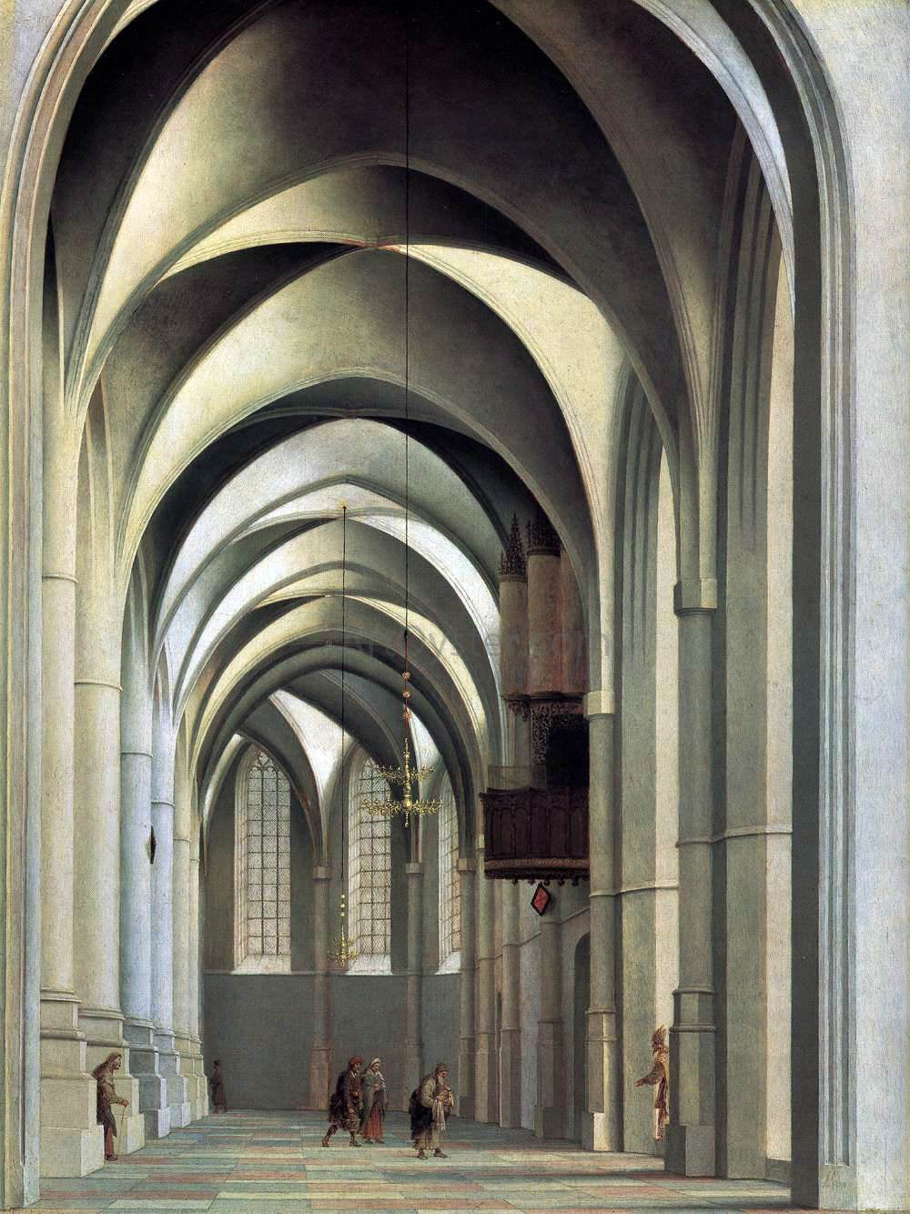 Pieter Jansz Saenredam Choir of St. Bavo, Haarlem - Hand Painted Oil Painting