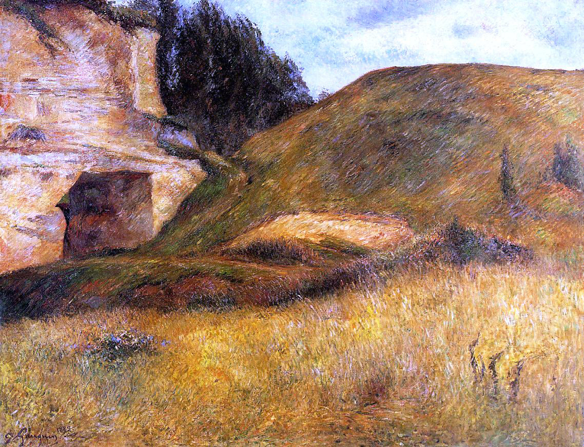  Paul Gauguin Chou Quarry, Hole in the Cliff - Hand Painted Oil Painting