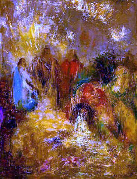  Odilon Redon Christ and His Disciples - Hand Painted Oil Painting