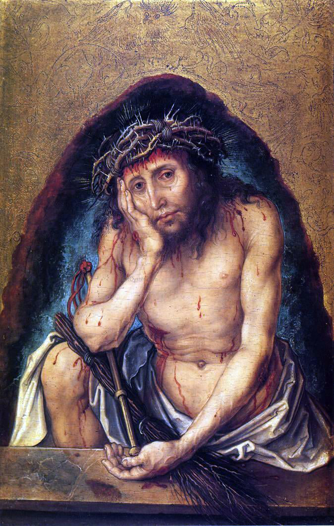 Albrecht Durer Christ as the Man of Sorrows - Hand Painted Oil Painting