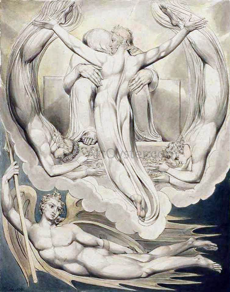 William Blake Christ as the Redeemer of Man - Hand Painted Oil Painting