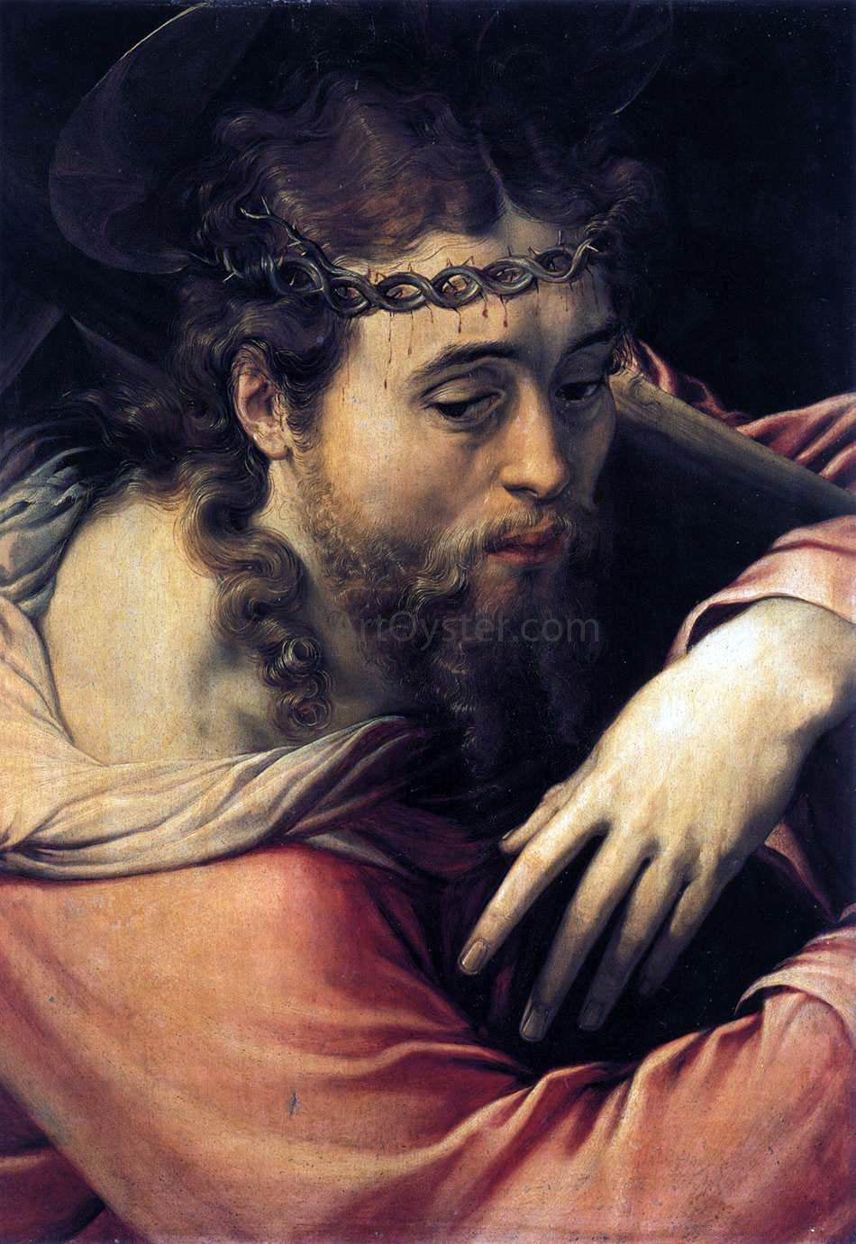Cecchino Del Salviati Christ Carrying the Cross - Hand Painted Oil Painting