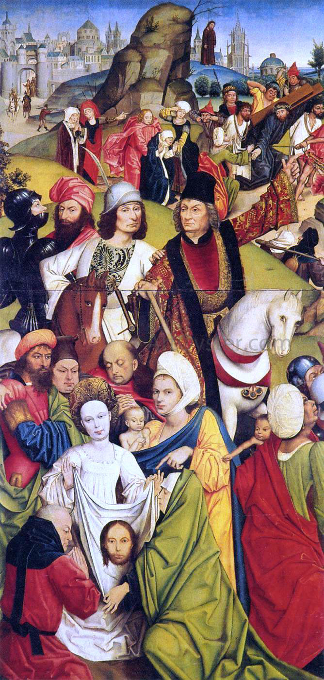 Derick Baegert Christ Carrying the Cross and Veronica with the Sudarium - Hand Painted Oil Painting