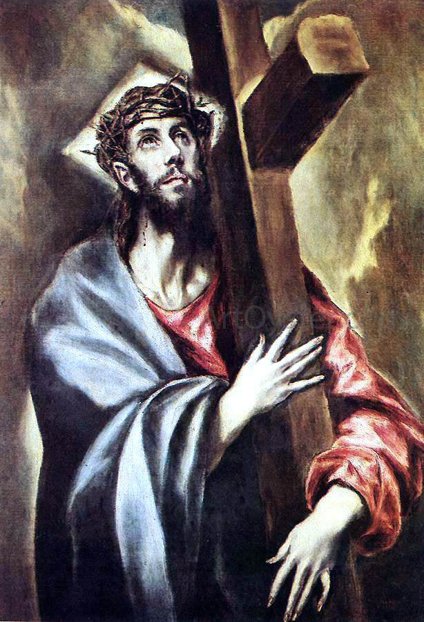 El Greco Christ Carrying the Cross - Hand Painted Oil Painting