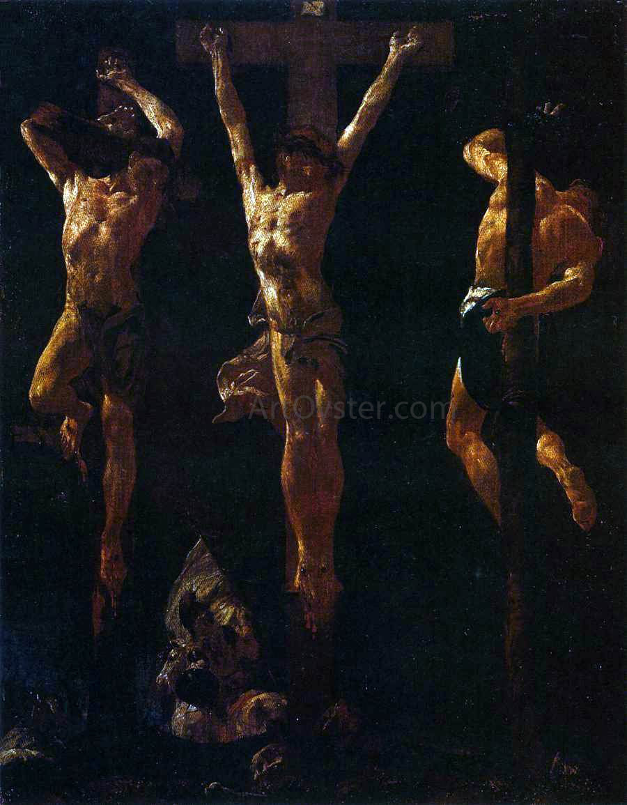 Giovanni Battista Piazzetta Christ Crucified Between the Two Thieves - Hand Painted Oil Painting