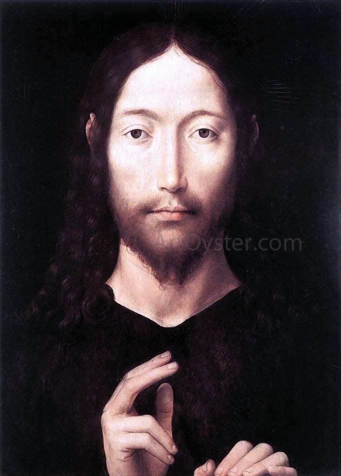 Hans Memling Christ Giving His Blessing - Hand Painted Oil Painting