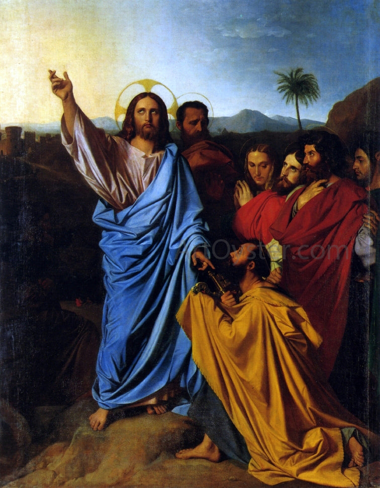  Jean-Auguste-Dominique Ingres Christ Giving Peter the Keys of Paradise - Hand Painted Oil Painting