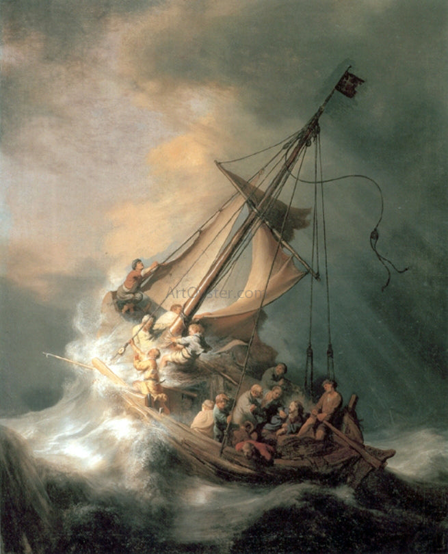 Rembrandt Van Rijn Christ in the Storm - Hand Painted Oil Painting