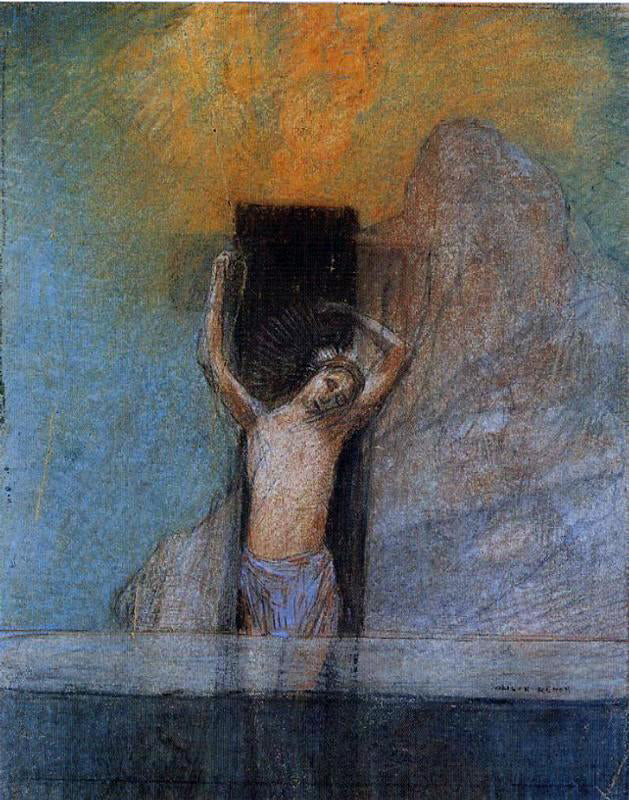  Odilon Redon Christ on the Cross - Hand Painted Oil Painting