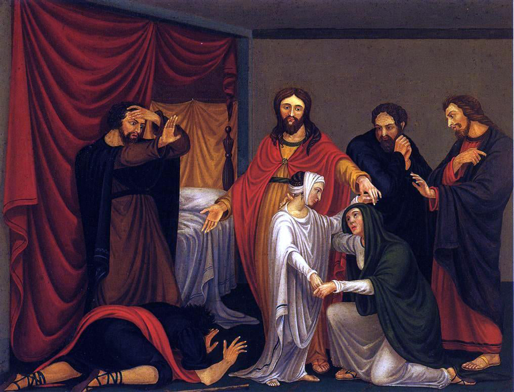 William Sidney Mount Christ Raising the Daughter of Jairus - Hand Painted Oil Painting