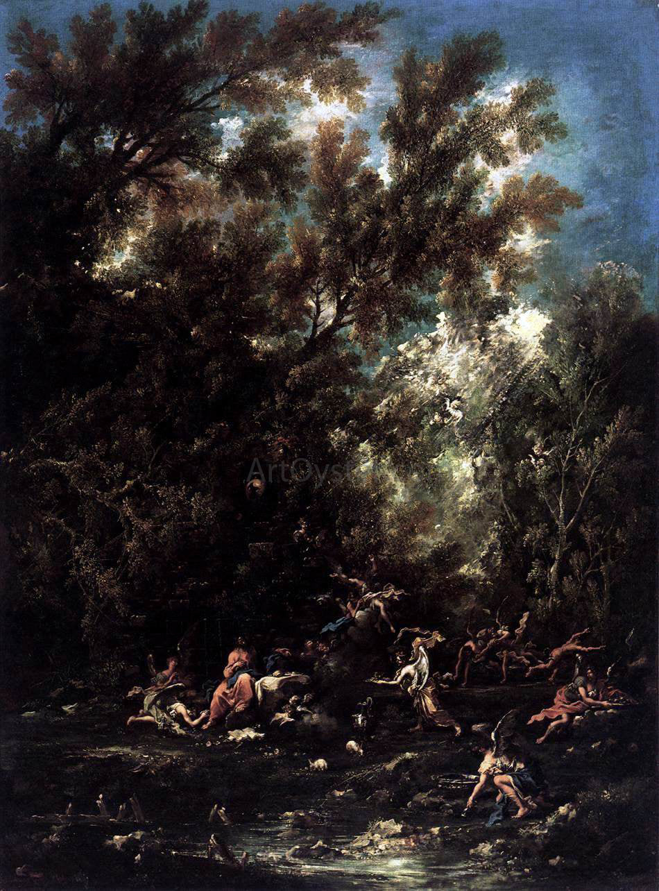 Alessandro Magnasco Christ Served by the Angels - Hand Painted Oil Painting