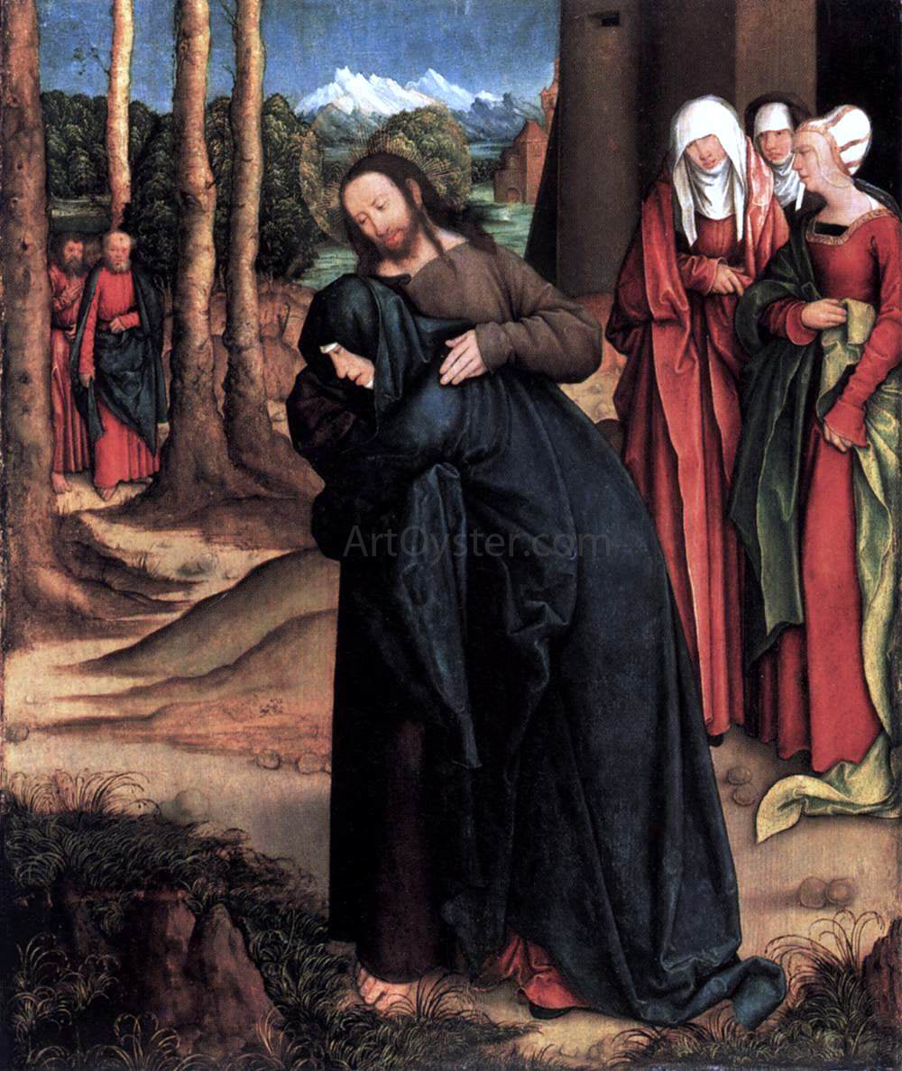 Bernhard Strigel Christ Taking Leave of His Mother - Hand Painted Oil Painting