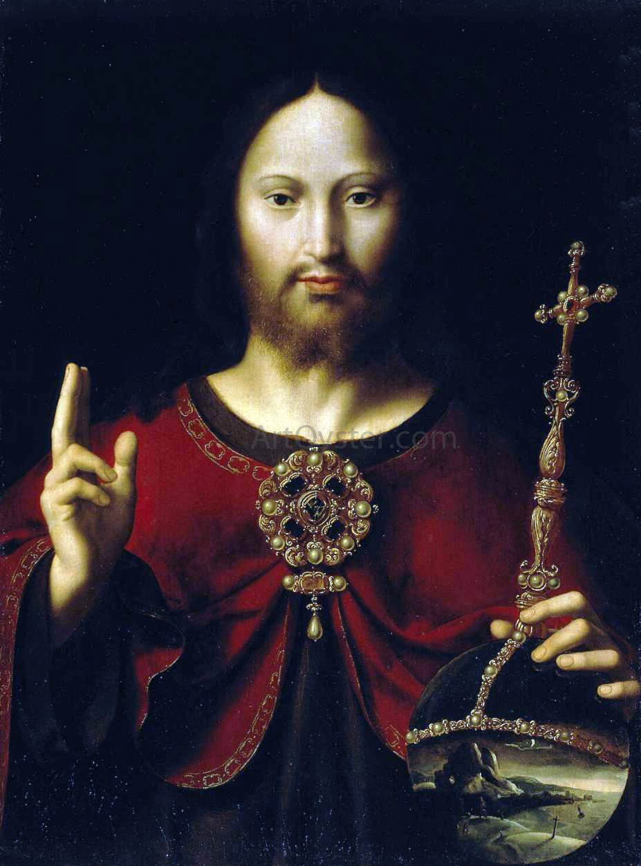 Jeronimo De Bobadilla Christ the Saviour - Hand Painted Oil Painting