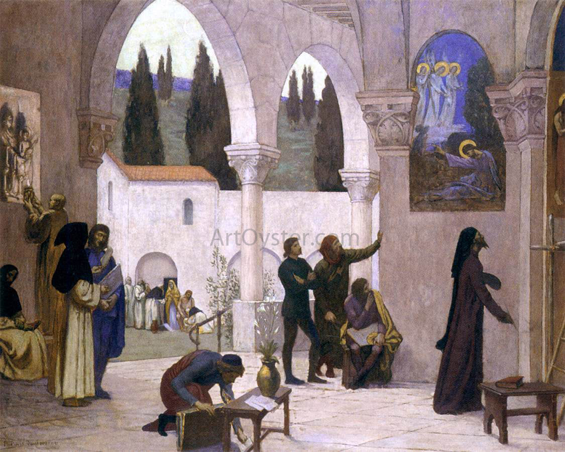 Pierre Puvis De Chavannes Christian Inspiration - Hand Painted Oil Painting