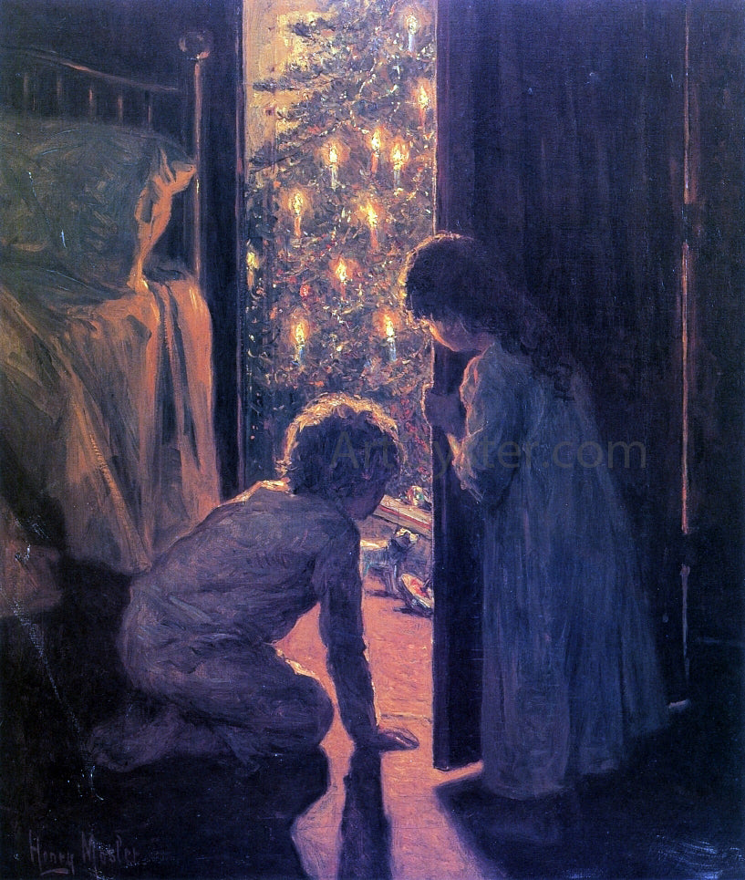  Henry Mosler Christmas Morning - Hand Painted Oil Painting