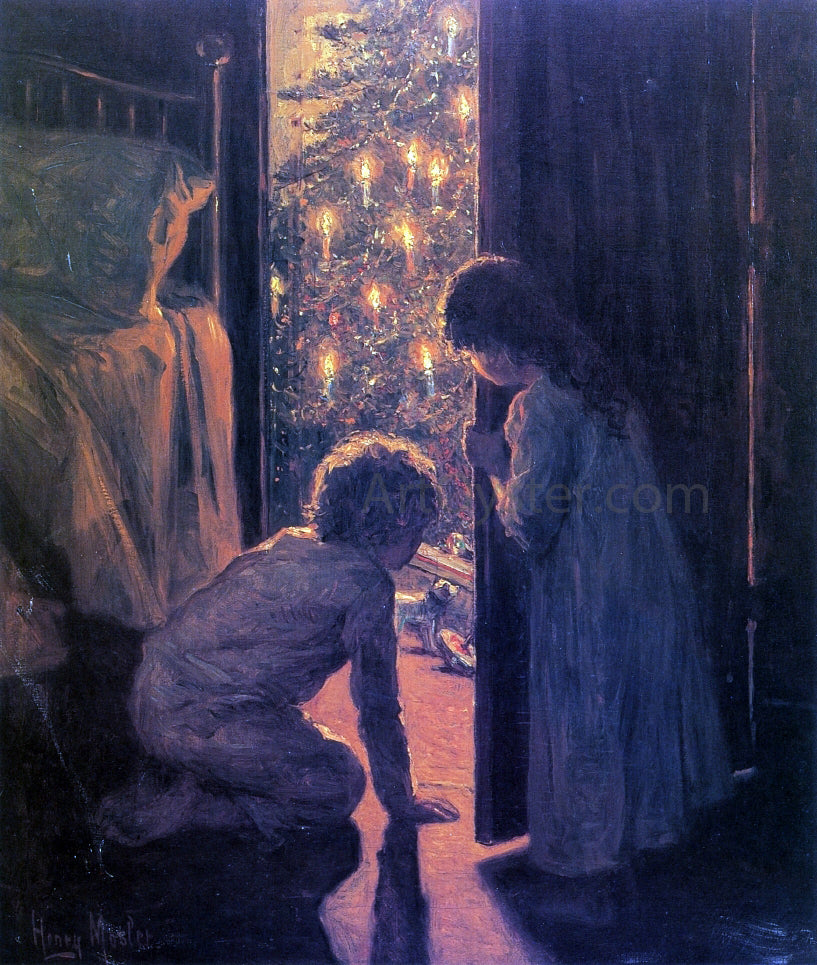 Henry Mosler Christmas Morning - Hand Painted Oil Painting