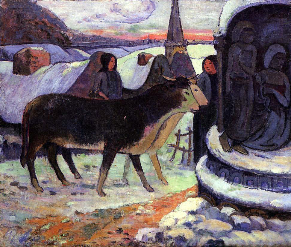  Paul Gauguin Christmas Night - Hand Painted Oil Painting