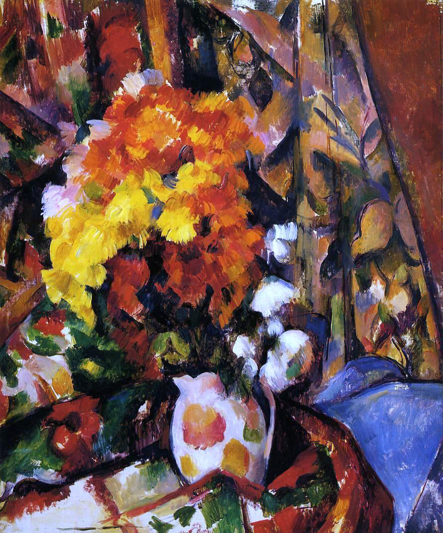 Paul Cezanne Chrysanthemums - Hand Painted Oil Painting