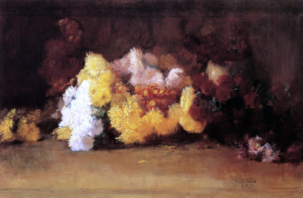 Guy Orlando Rose Chrysanthemums - Hand Painted Oil Painting
