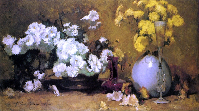 Emil Carlsen Chrysanthemums - Hand Painted Oil Painting