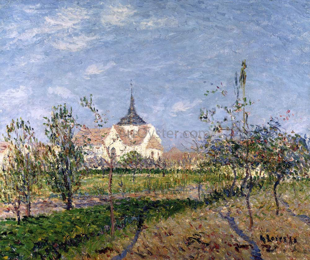  Gustave Loiseau Church at Notre Dame at Vaudreuil - Hand Painted Oil Painting