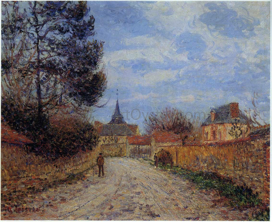 Gustave Loiseau Church at Notre Dame by the Eure - Hand Painted Oil Painting