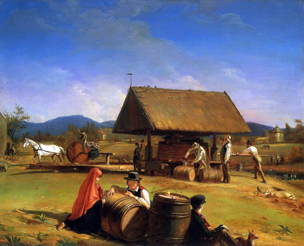William Sidney Mount Cider Making - Hand Painted Oil Painting