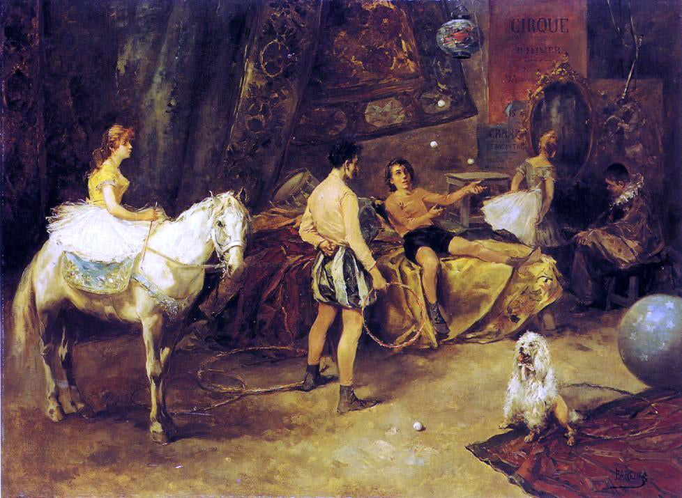 Vicenta De Paredes Cirque d'Hiver - Hand Painted Oil Painting
