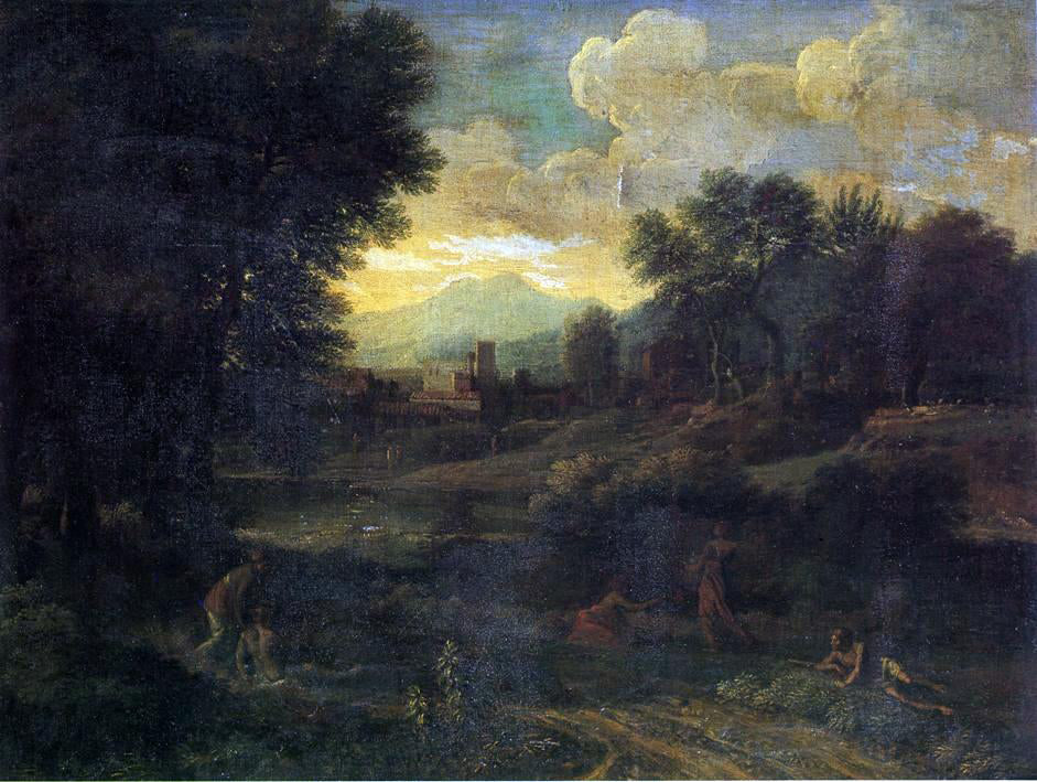 Gaspard Dughet Classical Landscape - Hand Painted Oil Painting