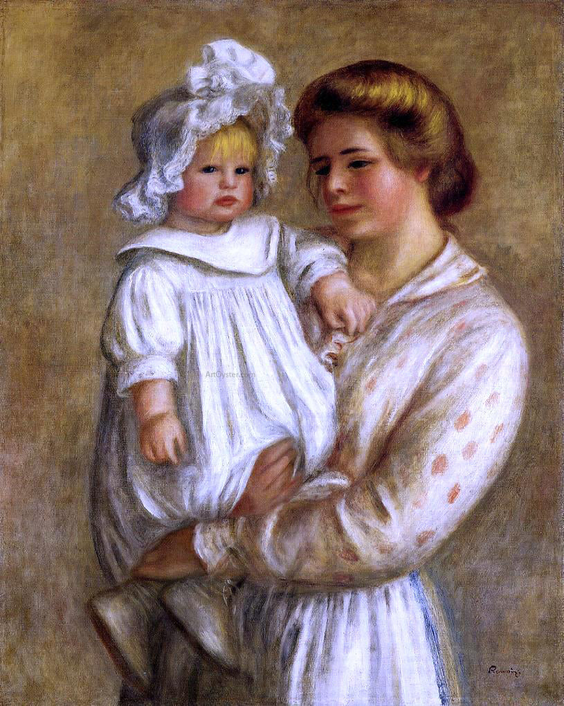 Pierre Auguste Renoir Claude and Renee (also known as Claude) - Hand Painted Oil Painting