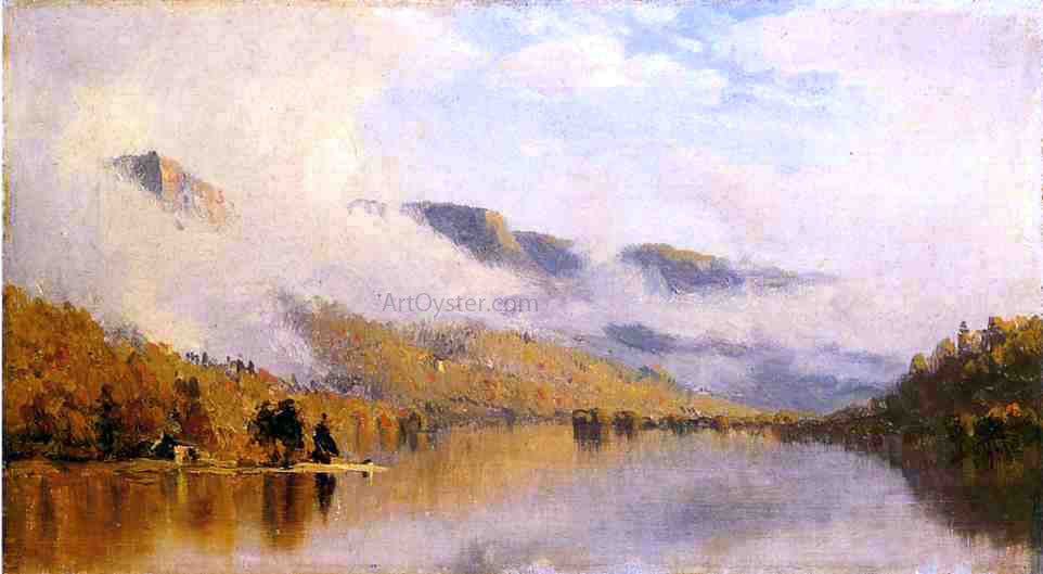  Sanford Robinson Gifford Clearing Storm over Lake George - Hand Painted Oil Painting