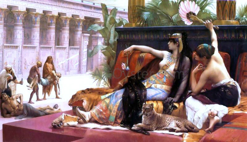 Alexandre Cabanel Cleopatra Testing Poisons on Condemned Prisoners - Hand Painted Oil Painting