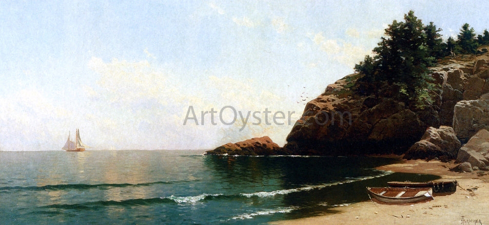 Alfred Thompson Bricher Cliff Island, Maine - Hand Painted Oil Painting