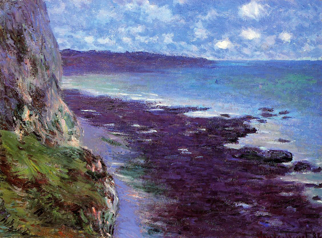 Claude Oscar Monet A Cliff near Dieppe - Hand Painted Oil Painting