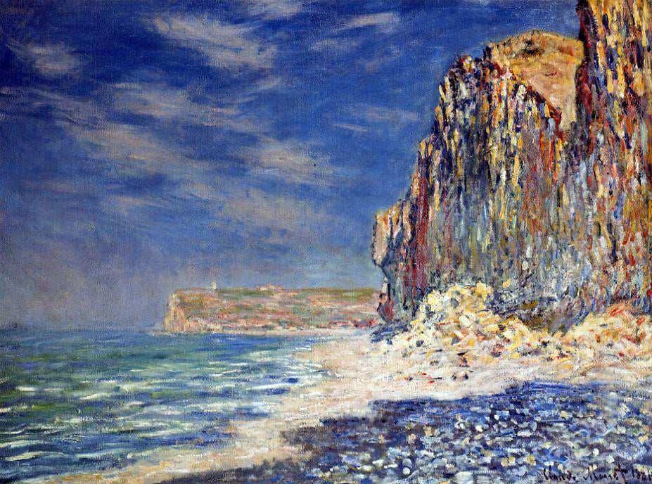 Claude Oscar Monet A Cliff near Fecamp - Hand Painted Oil Painting