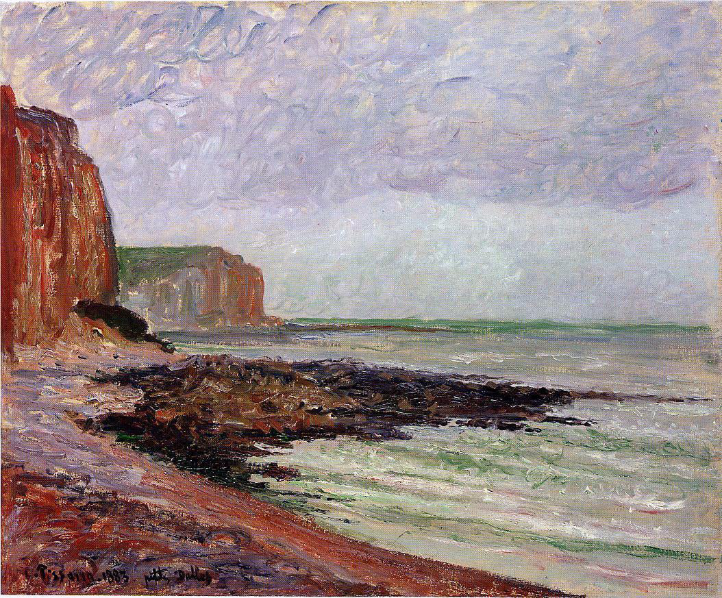 Camille Pissarro Cliffs at Petit Dalles - Hand Painted Oil Painting