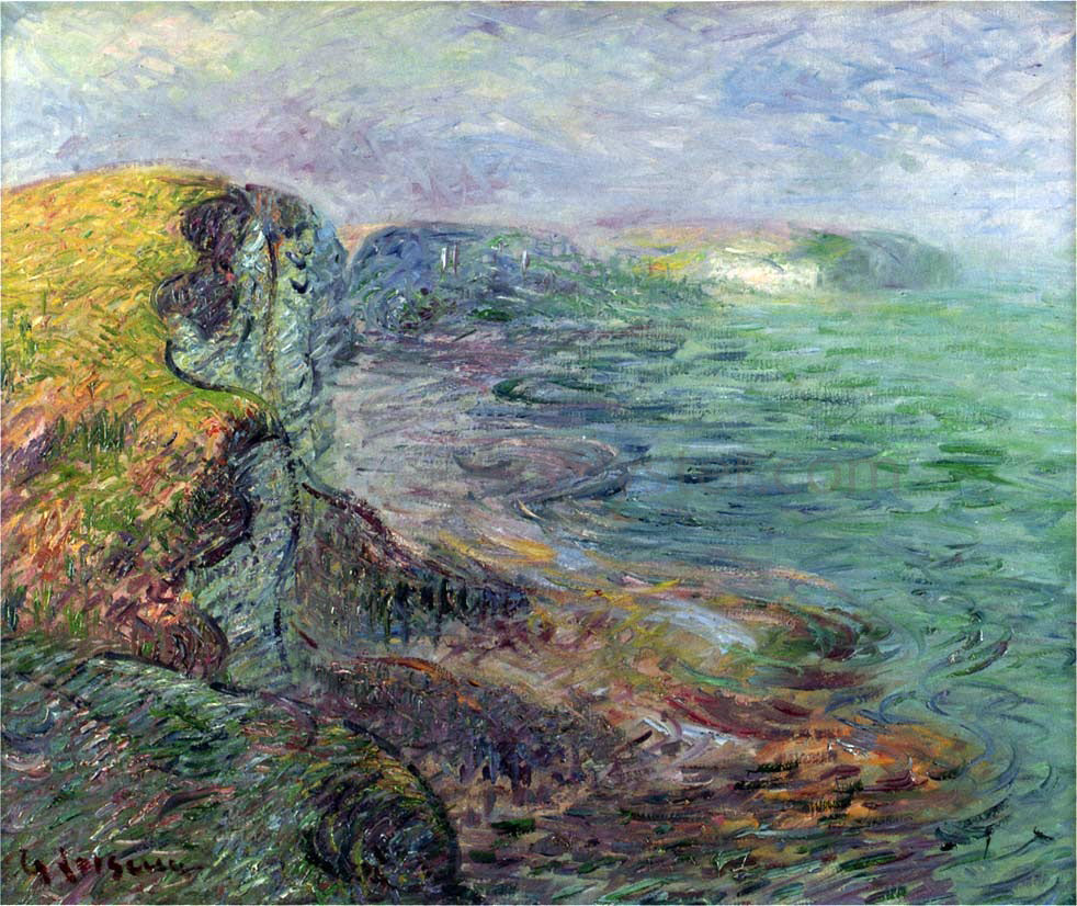  Gustave Loiseau Cliffs at Yport - Hand Painted Oil Painting